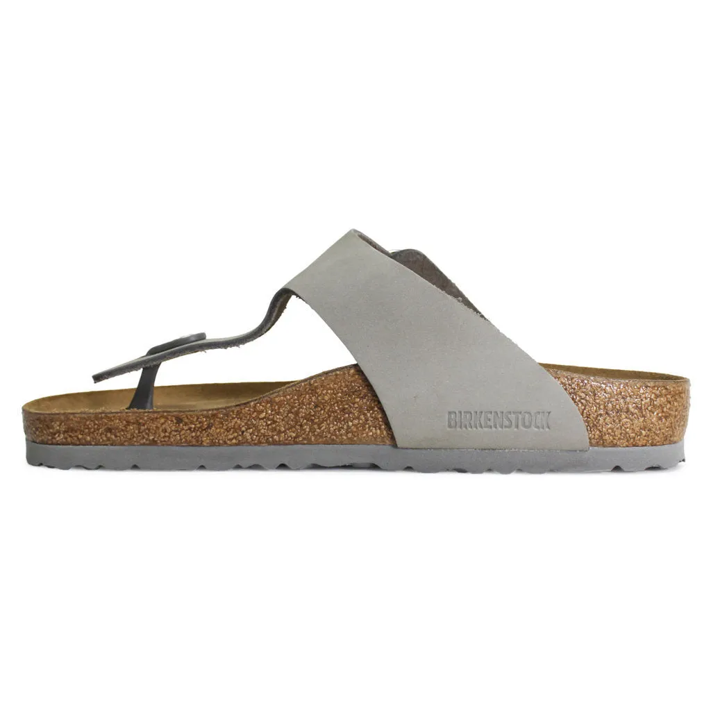 Birkenstock Gizeh Big Buckle Nubuck Leather Unisex Toe Post Sandals